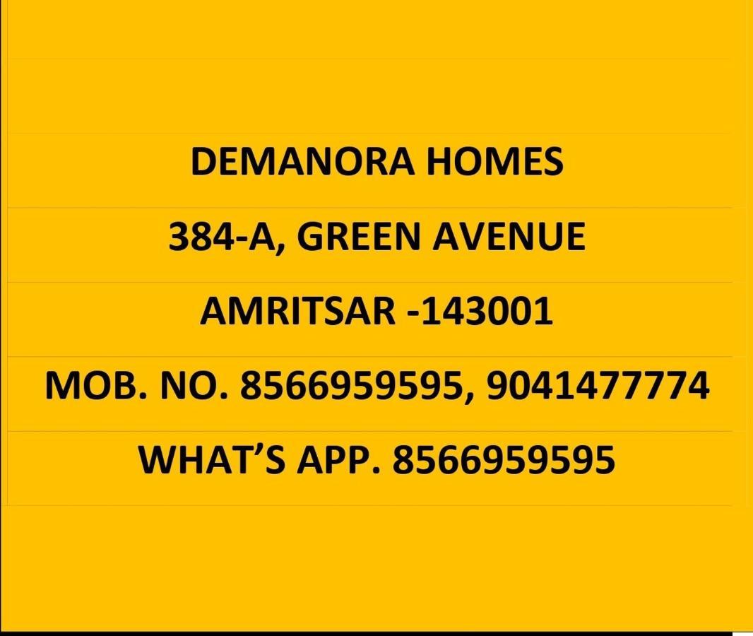 De Manora Homes - Unpretentious Hotel With A Garden , Posh Area Ranjit Avenue Amritsar Exterior foto